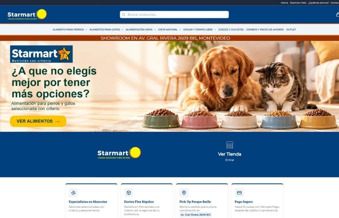 Tienda online Starmart, desarrollada por ALÔTrend